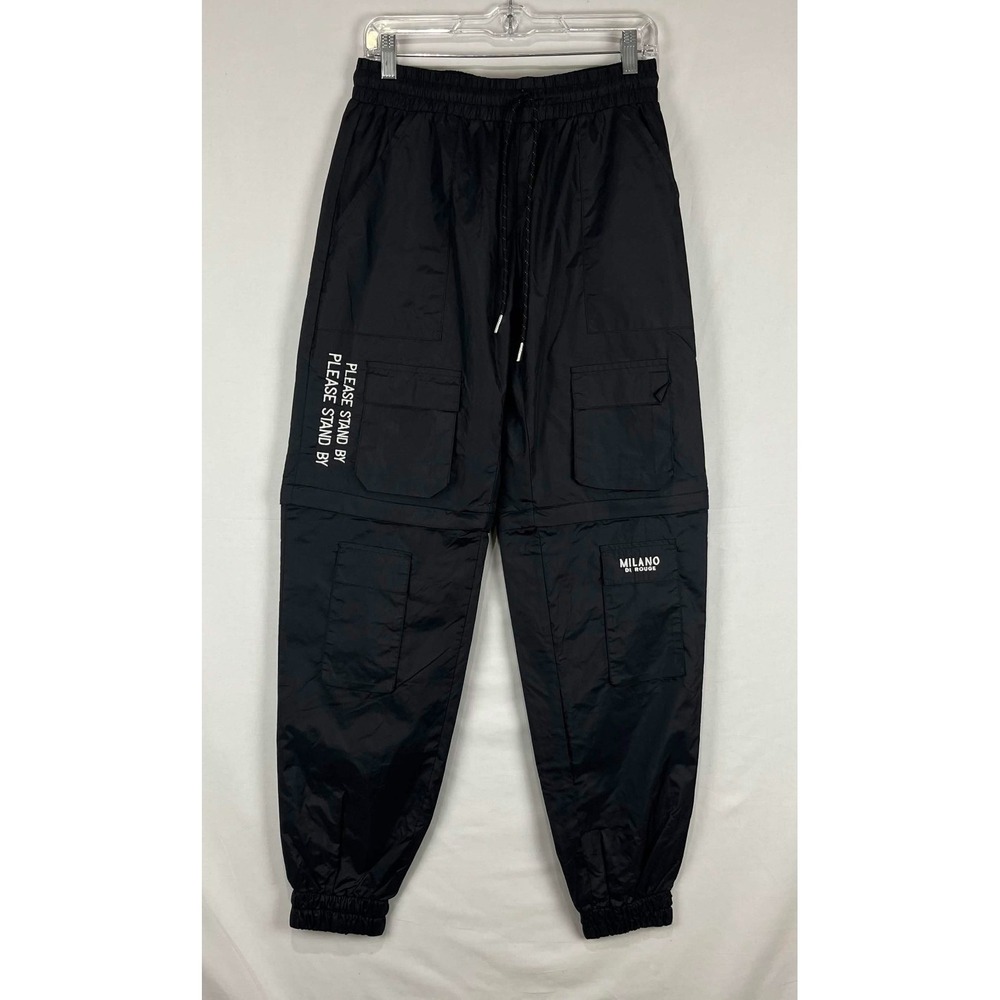 EUC Milano Di Rouge Black Stand By Convertible Cargo Pants Size S USA Made